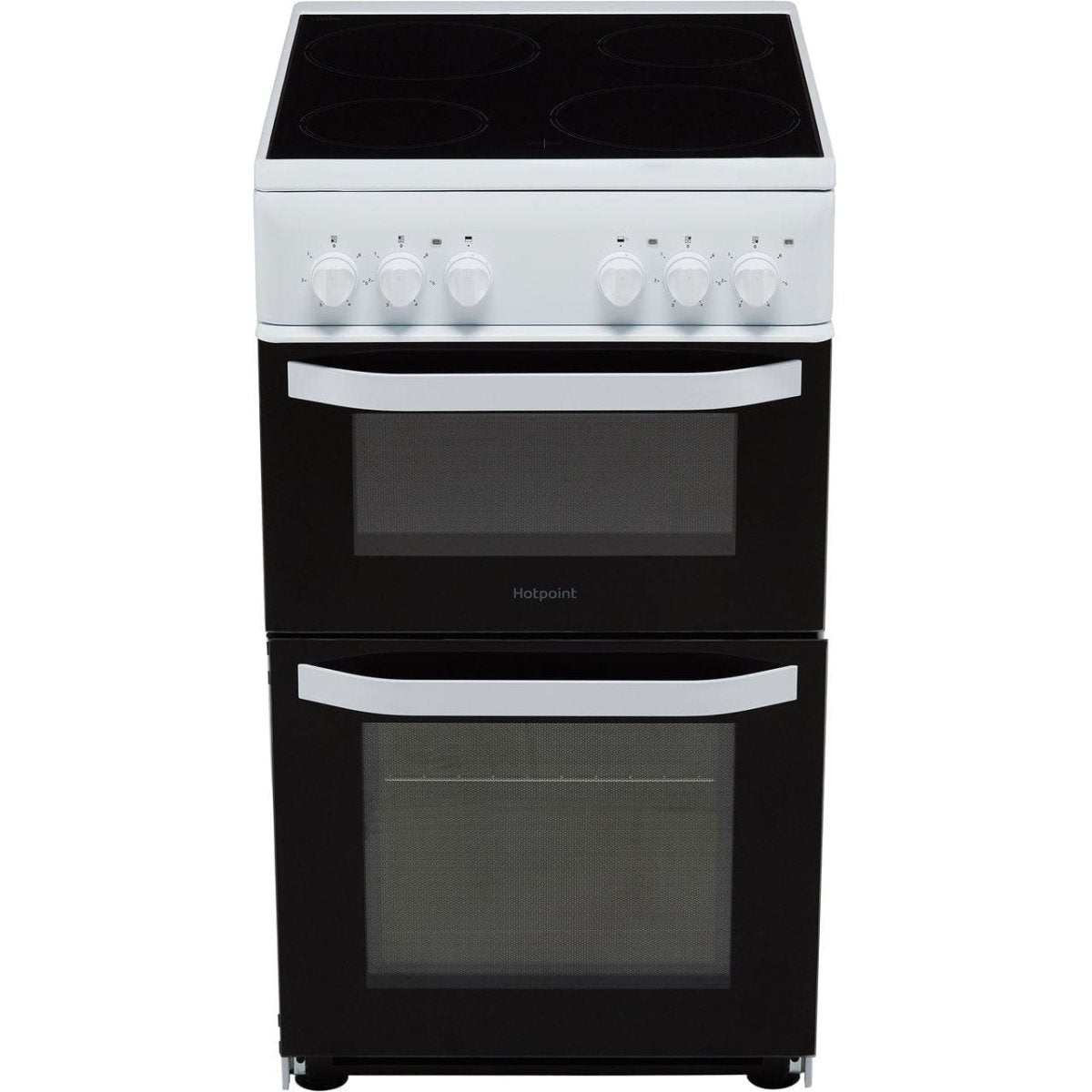 Hotpoint Cloe HD5V92KCW 50cm Electric Cooker with Ceramic Hob - White | Atlantic Electrics