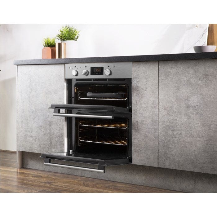 HOTPOINT DU2540IX Electric Built Under Double Oven - Stainless Steel | Atlantic Electrics
