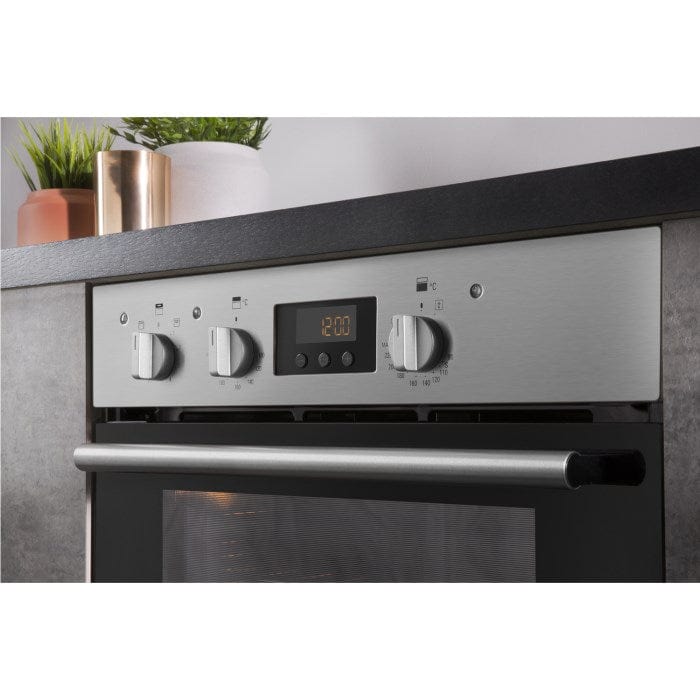 HOTPOINT DU2540IX Electric Built Under Double Oven - Stainless Steel | Atlantic Electrics