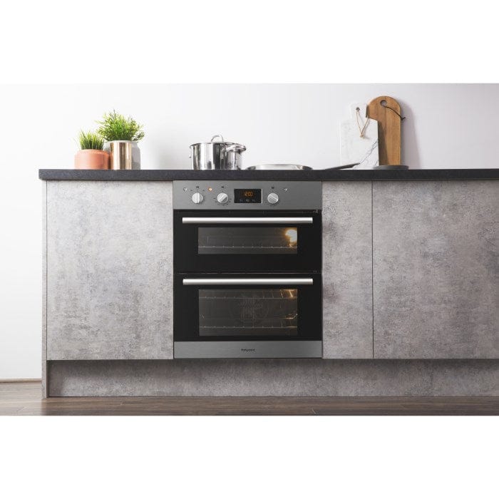 HOTPOINT DU2540IX Electric Built Under Double Oven - Stainless Steel | Atlantic Electrics