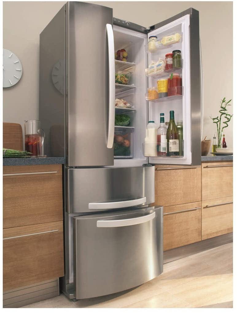 Hotpoint FFU4DX Quadrio 70cm Frost Free Freestanding Fridge Freezer - Inox | Atlantic Electrics