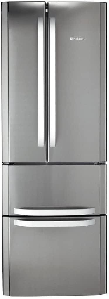 Hotpoint FFU4DX Quadrio 70cm Frost Free Freestanding Fridge Freezer - Inox | Atlantic Electrics