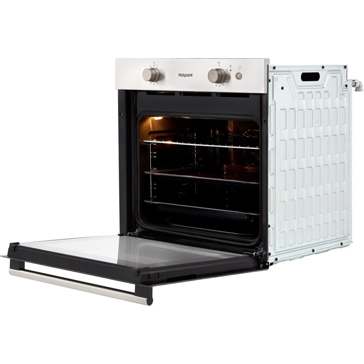 Hotpoint GA2124IX Single Gas Oven - Stainless Steel | Atlantic Electrics