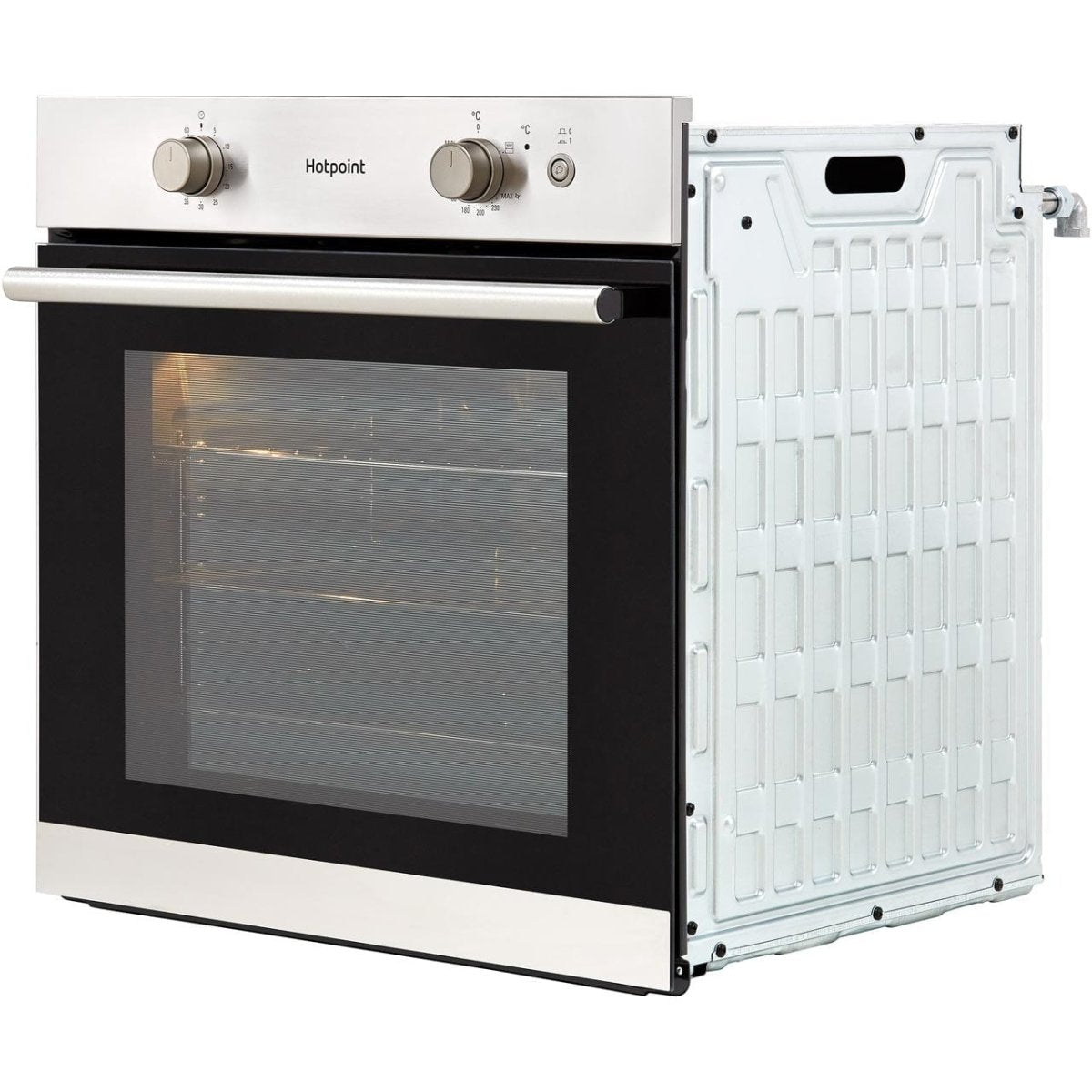 Hotpoint GA2124IX Single Gas Oven - Stainless Steel | Atlantic Electrics