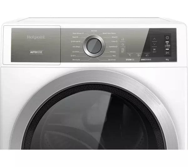 Hotpoint GentlePower H8W946WBUK 9Kg Washing Machine with 1400 rpm - White - A Rated | Atlantic Electrics