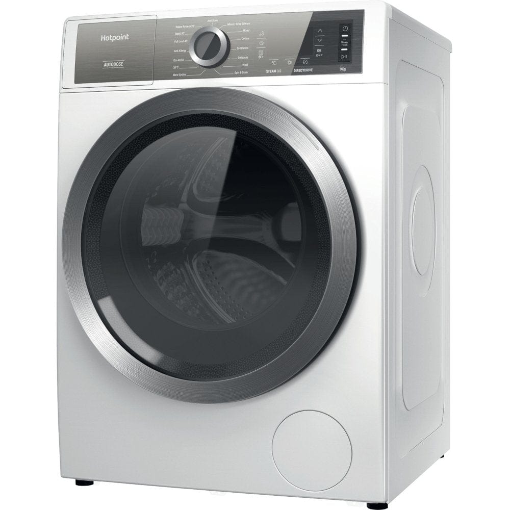 Hotpoint H7W945WBUK 9Kg Freestanding Washing Machine with 1400 rpm, 59.9cm Wide - White | Atlantic Electrics