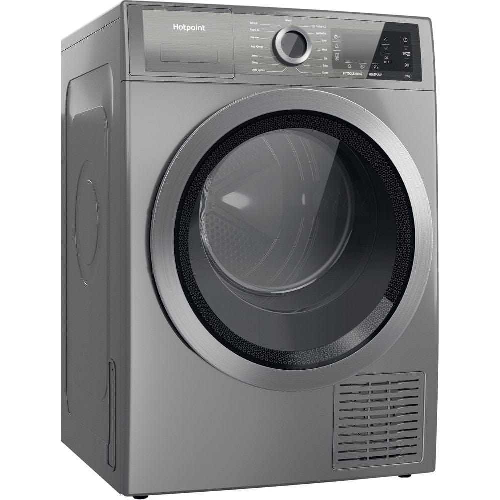 Hotpoint H8D94SBUK 9kg Freestanding Heat Pump Tumble Dryer - Silver | Atlantic Electrics