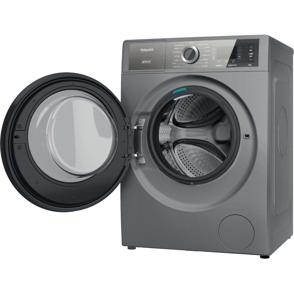 Hotpoint H8W046SBUK 10Kg Freestanding Washing Machine with 1400 Rpm, 59.9cm Wide - Silver | Atlantic Electrics