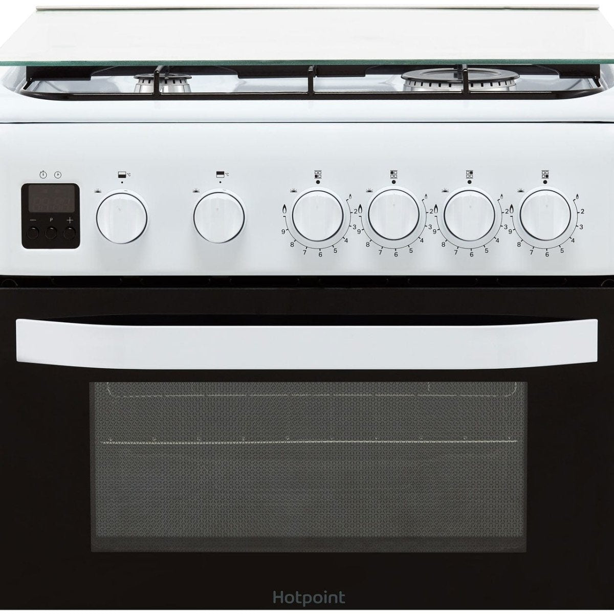 Hotpoint HD5G00CCX 50cm Double Cavity Gas Cooker - Stainless Steel | Atlantic Electrics