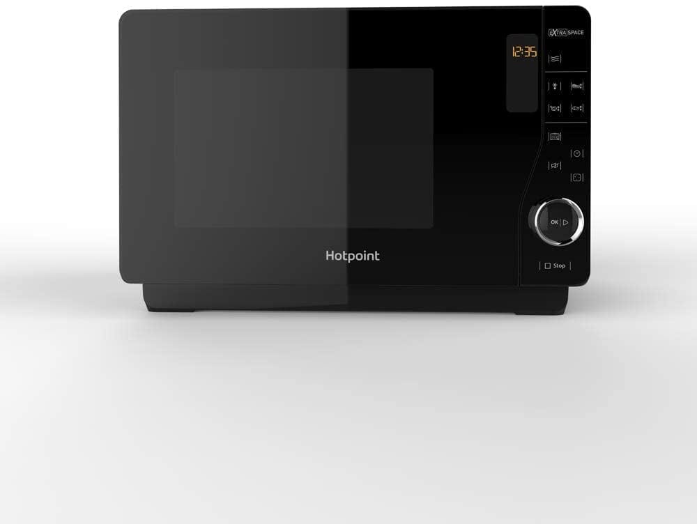 Hotpoint MWH2621MB Ultimate Collection 25L Flatbed Digital Microwave Oven - Black | Atlantic Electrics