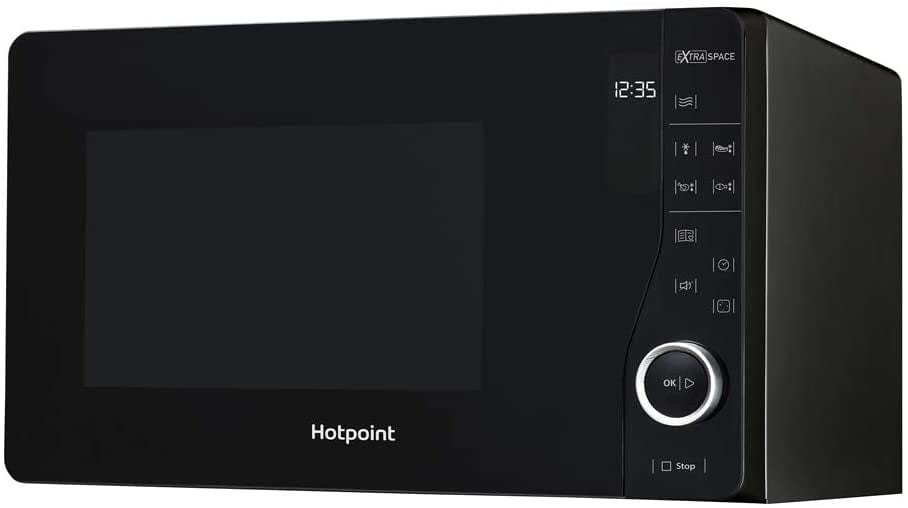 Hotpoint MWH2621MB Ultimate Collection 25L Flatbed Digital Microwave Oven - Black | Atlantic Electrics