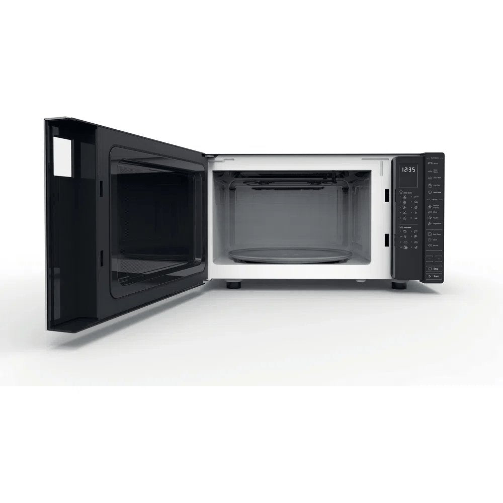 Hotpoint MWH301B 30 Litre Freestanding Microwave, 53.9cm Wide - Black | Atlantic Electrics