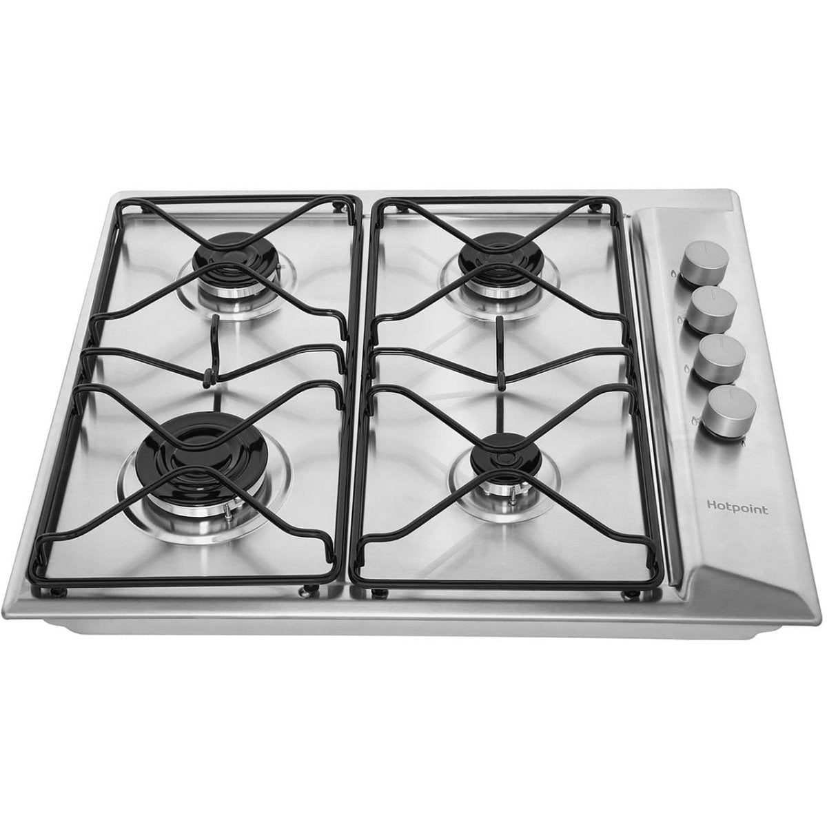Hotpoint Newstyle PAN642IXH 58cm Gas Hob - Stainless Steel | Atlantic Electrics