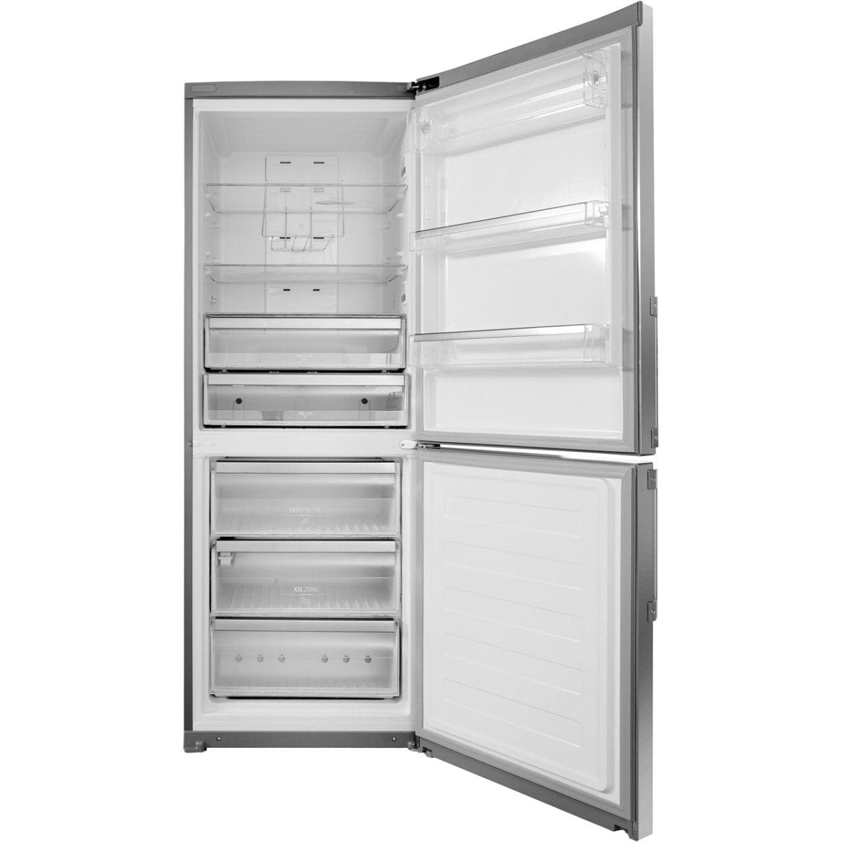 Hotpoint NFFUD191X1 450 Litre Freestanding Fridge Freezer 60-40 Split Frost Free 70cm Wide - Stainless Steel | Atlantic Electrics