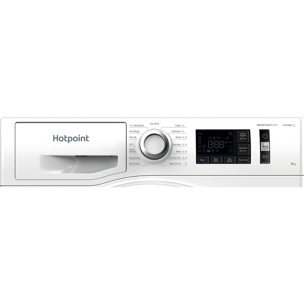 Hotpoint NM11945WCAUKN 9Kg Washing Machine with 1400 rpm White - Atlantic Electrics - 39478025748703