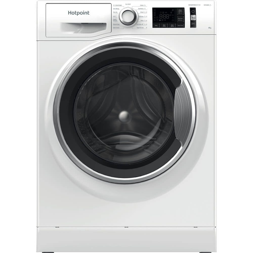 Hotpoint NM11945WCAUKN 9Kg Washing Machine with 1400 rpm White - Atlantic Electrics - 39478025715935