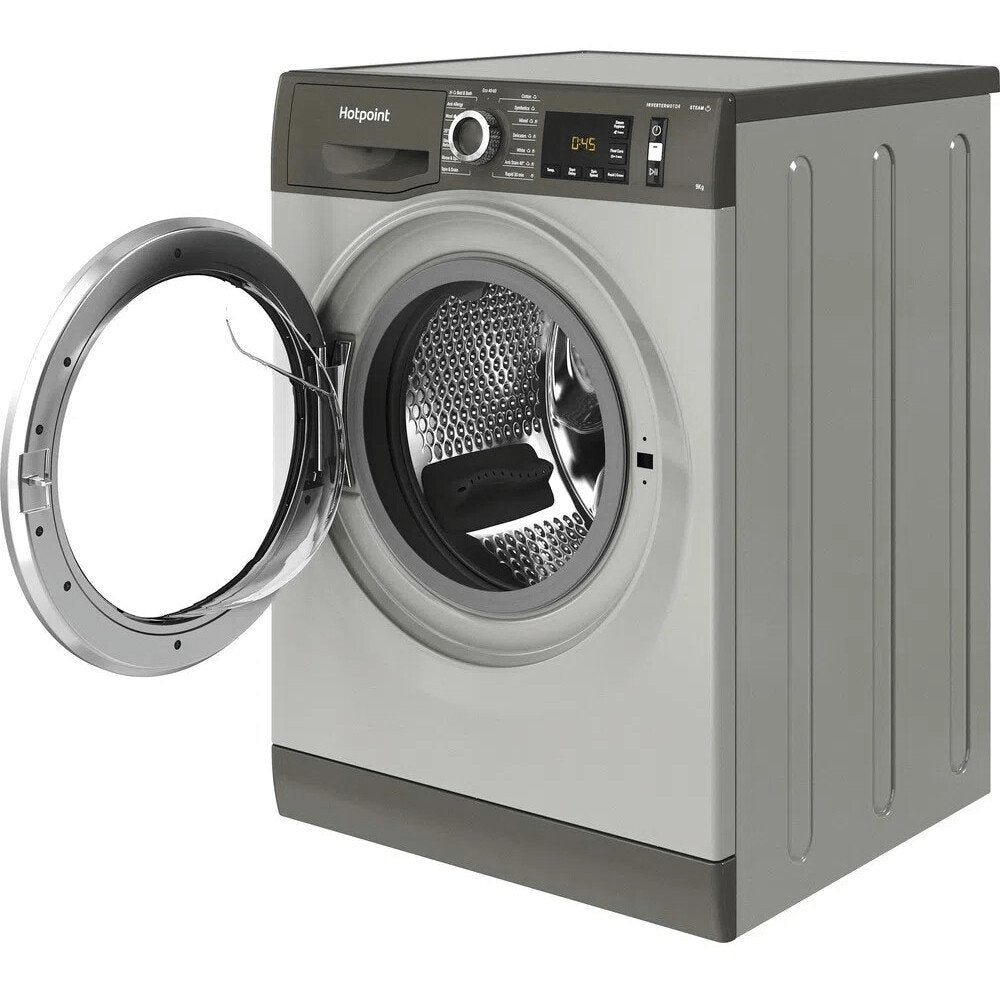 Hotpoint NM11946GCAUKN 9kg Washing Machine, 1400rpm, 59.5cm Wide - Graphite | Atlantic Electrics