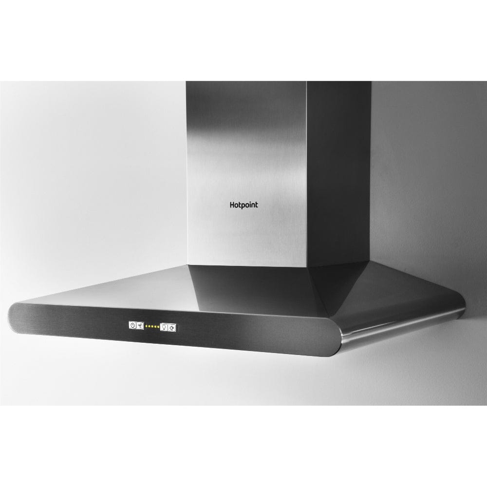 Hotpoint PHC67FLBIX 60cm Chimney Cooker Hood - Stainless Steel | Atlantic Electrics