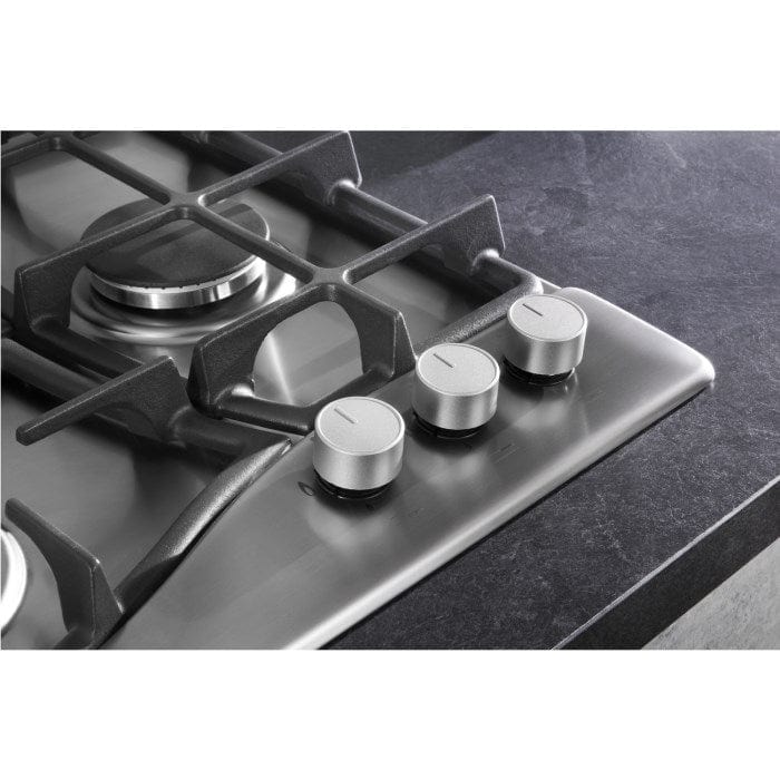 Hotpoint PHC961TSIXH 87cm Six Burner Gas Hob Stainless Steel With Cast Iron Pan Stands | Atlantic Electrics