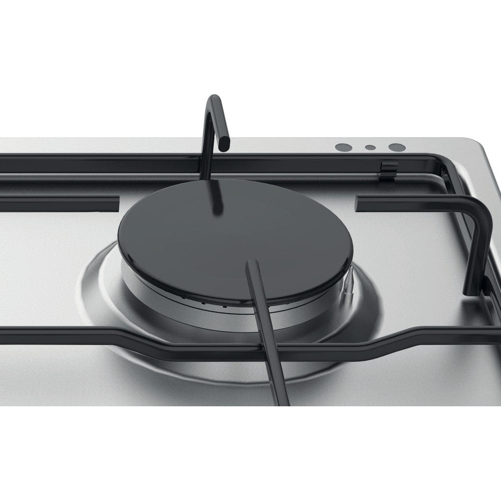 Hotpoint PPH60PFIXUK 60cm 4 Burner Gas Hob Stainless Steel | Atlantic Electrics