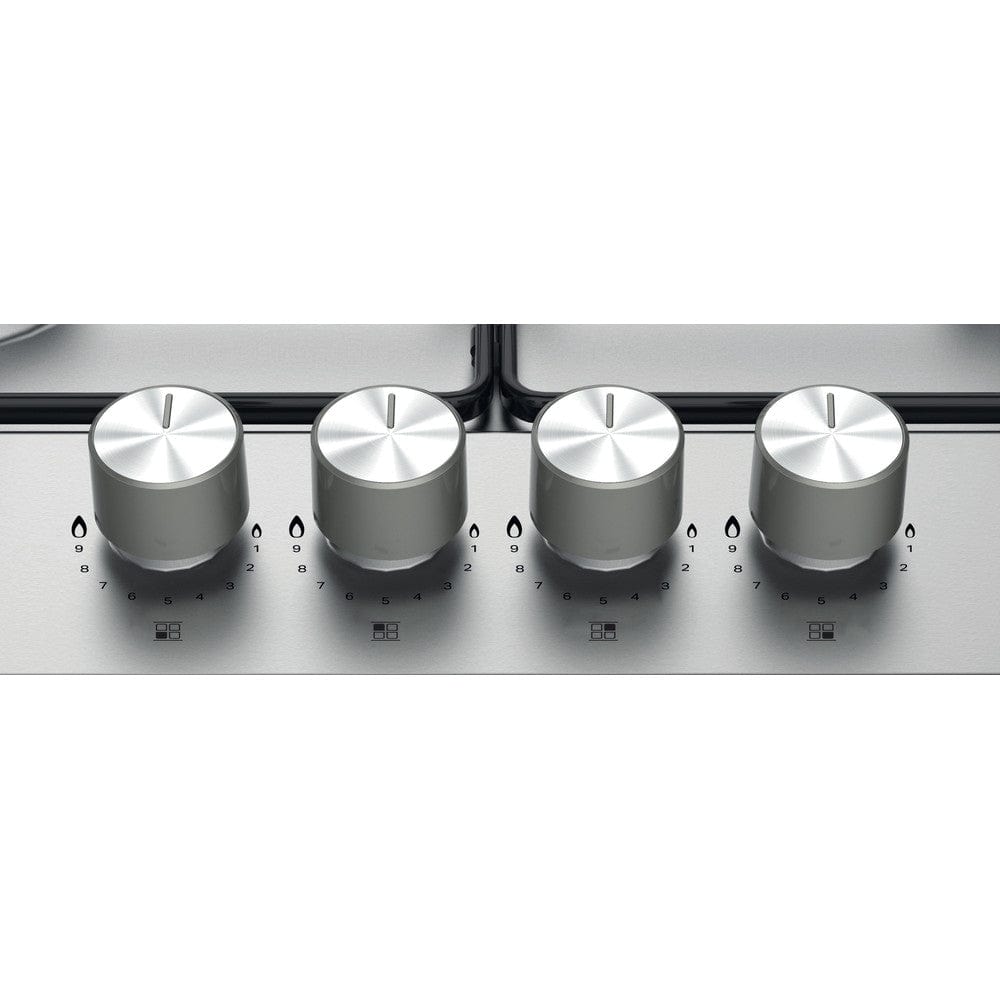 Hotpoint PPH60PFIXUK 60cm 4 Burner Gas Hob Stainless Steel | Atlantic Electrics
