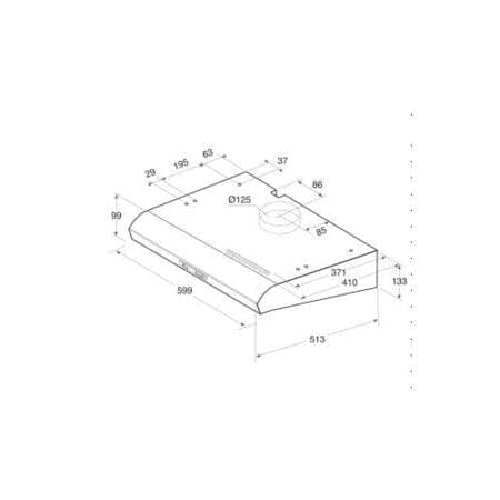 Hotpoint PSLMO65FLSK 60cm Conventional Cooker Hood - Black | Atlantic Electrics