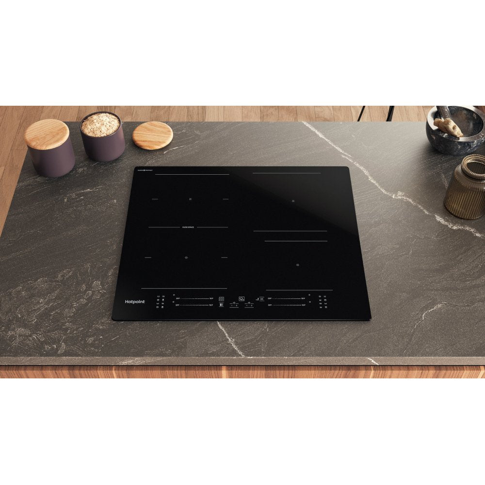 Hotpoint TS3560FCPNE CleanProtect 59cm Induction Hob - Black | Atlantic Electrics