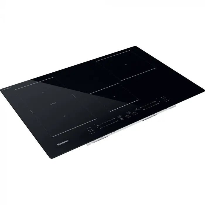 Hotpoint TS6477CCPNE 77cm 4 Zone Black Induction Hob with Flex Zone - Black | Atlantic Electrics