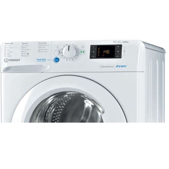 Indesit BDE961483XWUKN 9Kg - 6Kg Washer Dryer with 1400 rpm - White - A Energy Rated | Atlantic Electrics