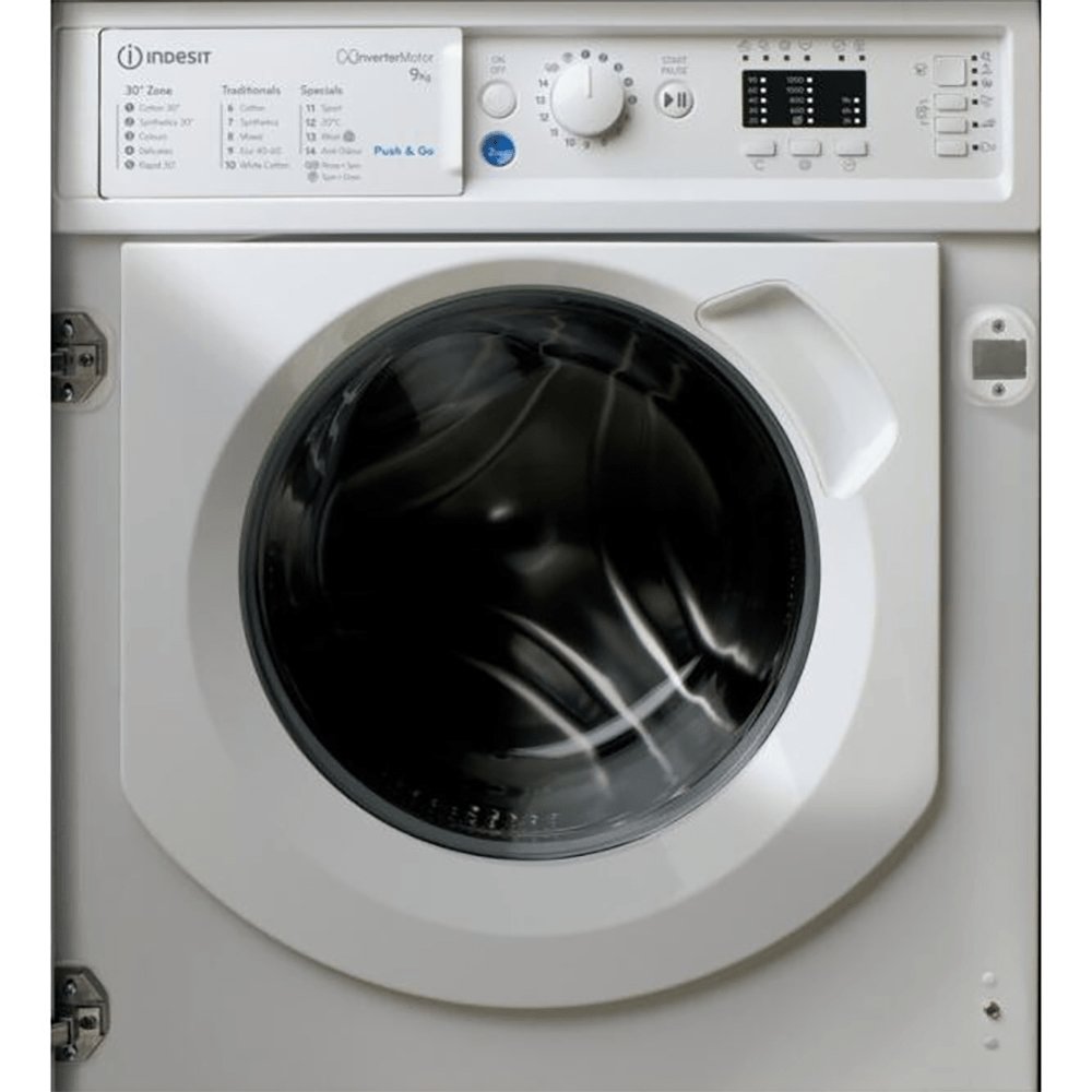 Indesit BIWMIL91484 9kg 1400rpm Integrated Washing Machine - White - Atlantic Electrics - 39478067527903