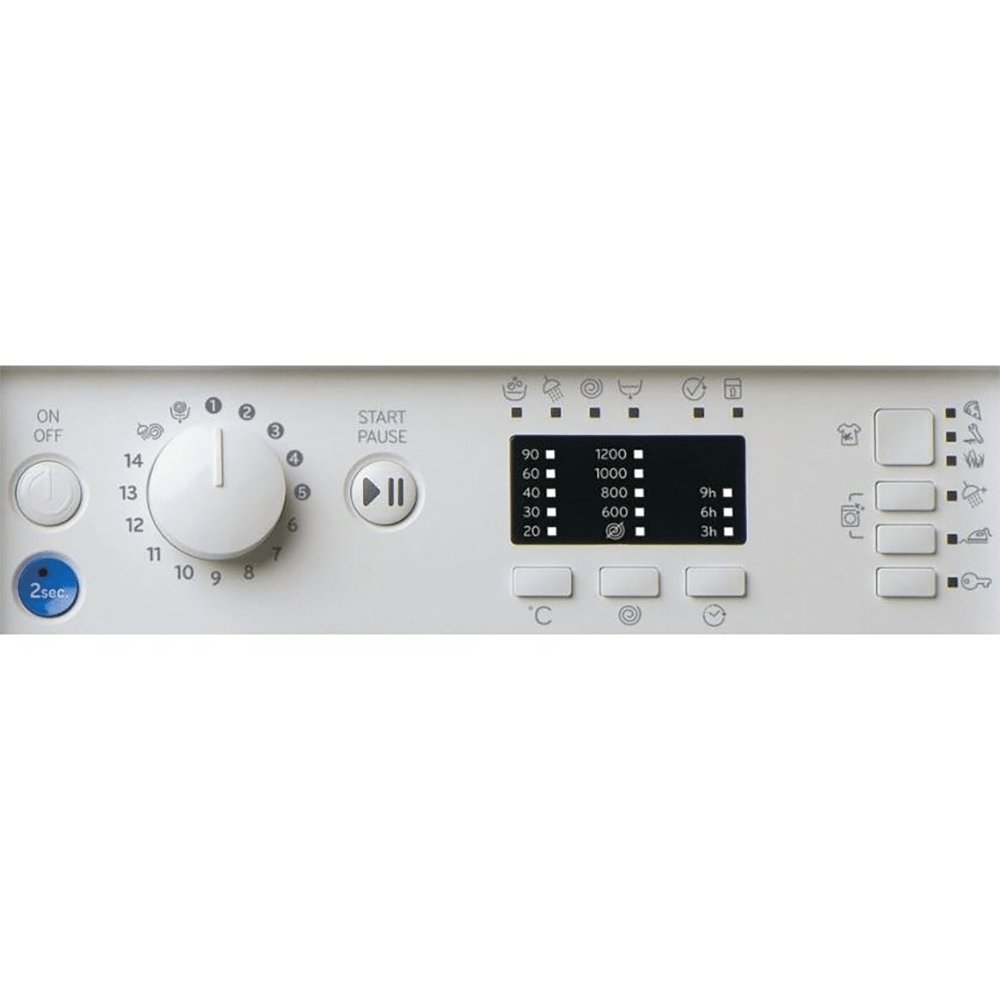 Indesit BIWMIL91484 9kg 1400rpm Integrated Washing Machine - White - Atlantic Electrics - 39478067560671