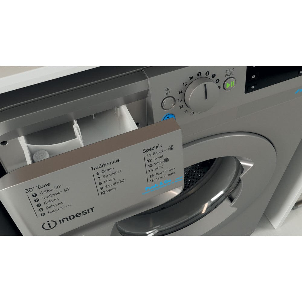 Indesit BWE71452SUKN 7KG 1400rpm Washing Machine Silver | Atlantic Electrics