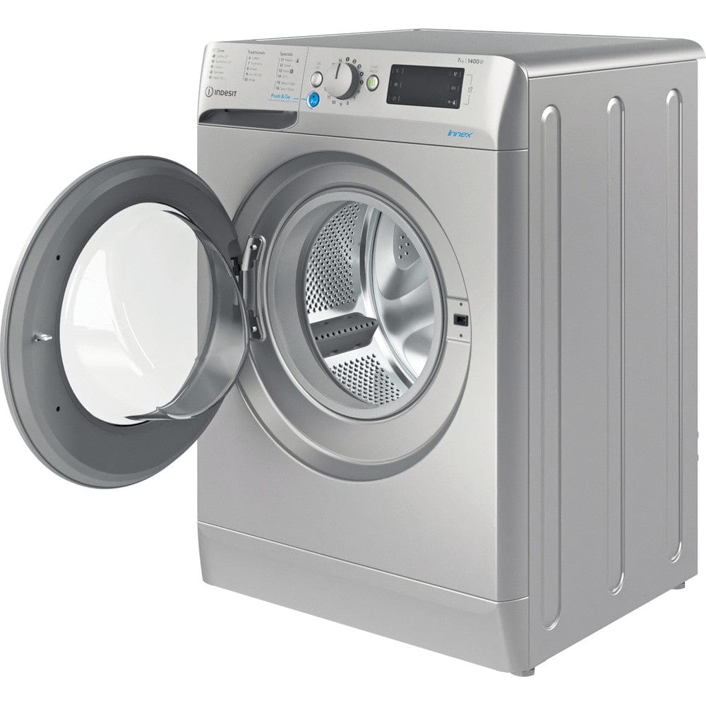 Indesit BWE71452SUKN 7KG 1400rpm Washing Machine Silver | Atlantic Electrics