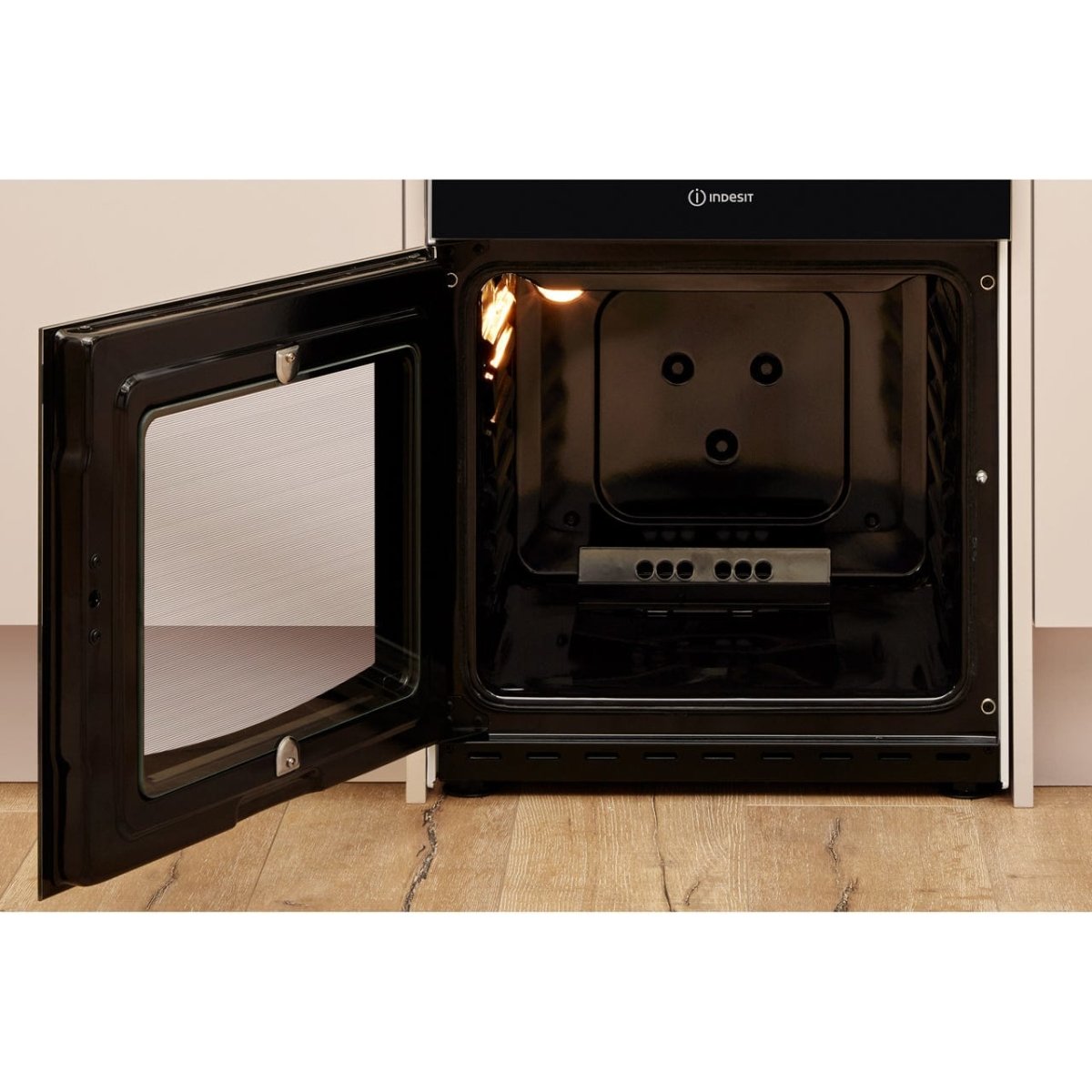 Indesit Cloe ID5G00KMW 50cm Gas Cooker with Full Width Gas Grill - White - A Rated | Atlantic Electrics