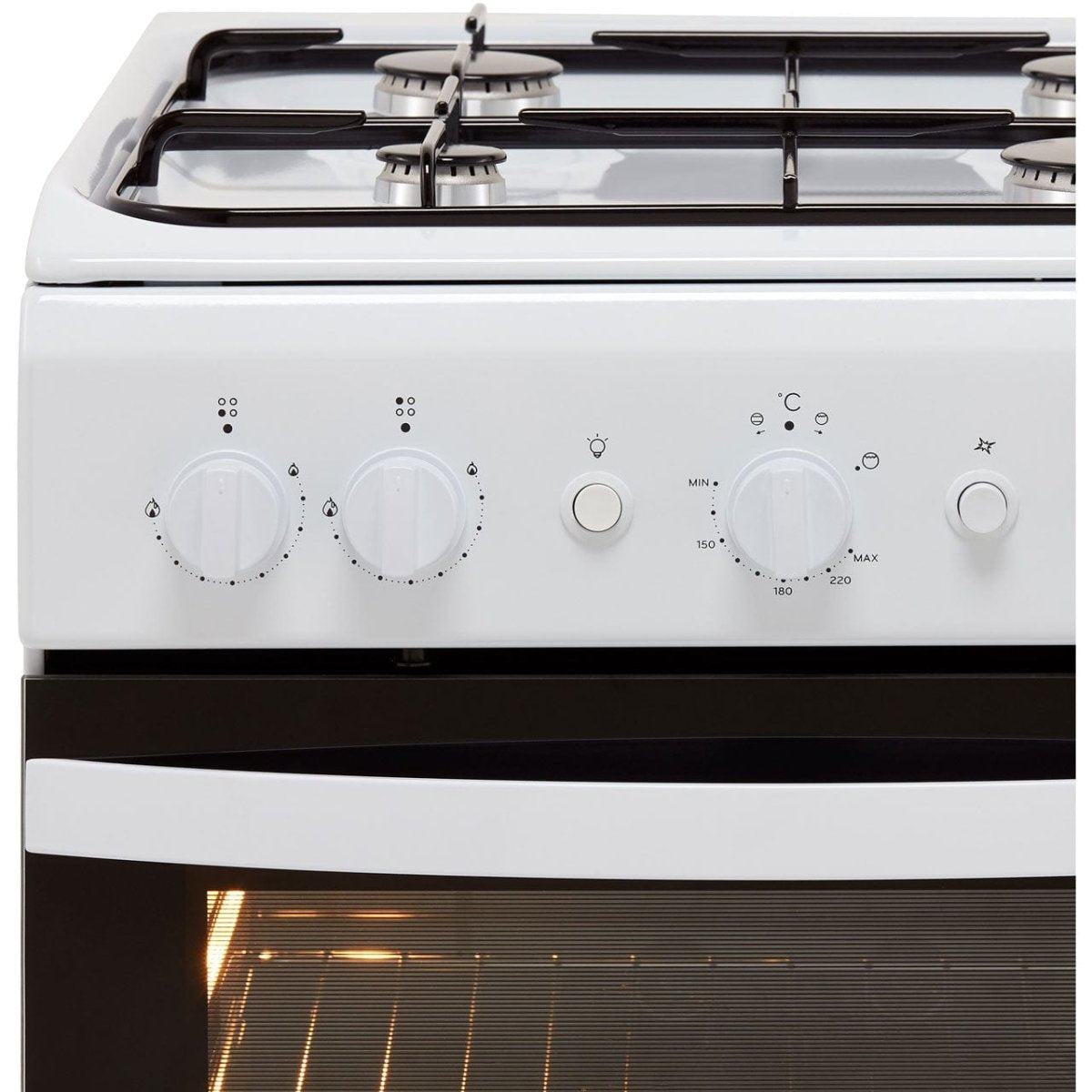 Indesit Cloe IS5G1KMW 50cm Gas Cooker - White - A Rated | Atlantic Electrics