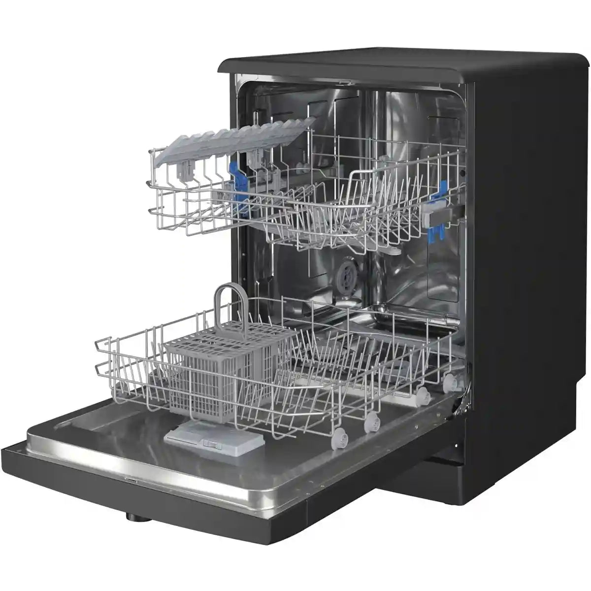 Indesit D2FHK26BUK 14 Place Settings Freestanding Dishwasher - Black | Atlantic Electrics