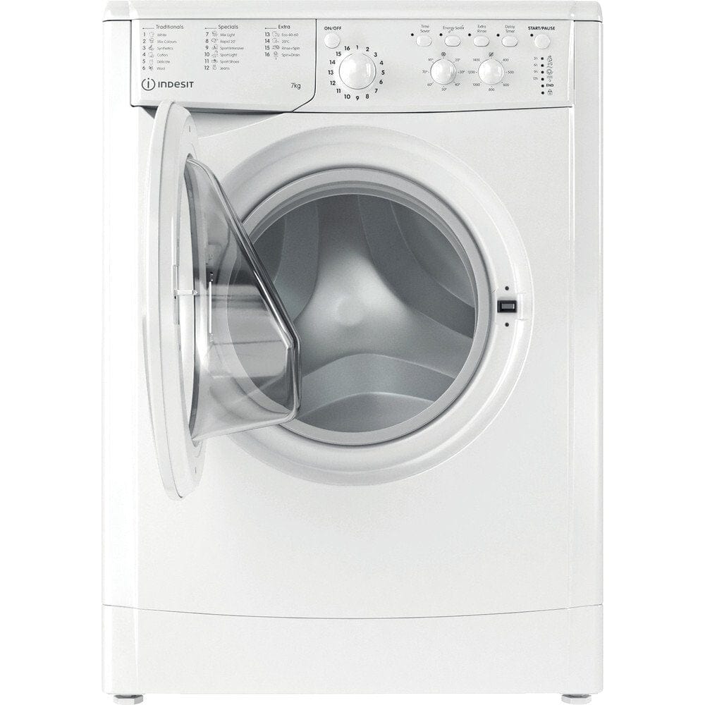 Indesit Eco Time IWC81283WUKN 8Kg Washing Machine with 1200 rpm - White | Atlantic Electrics
