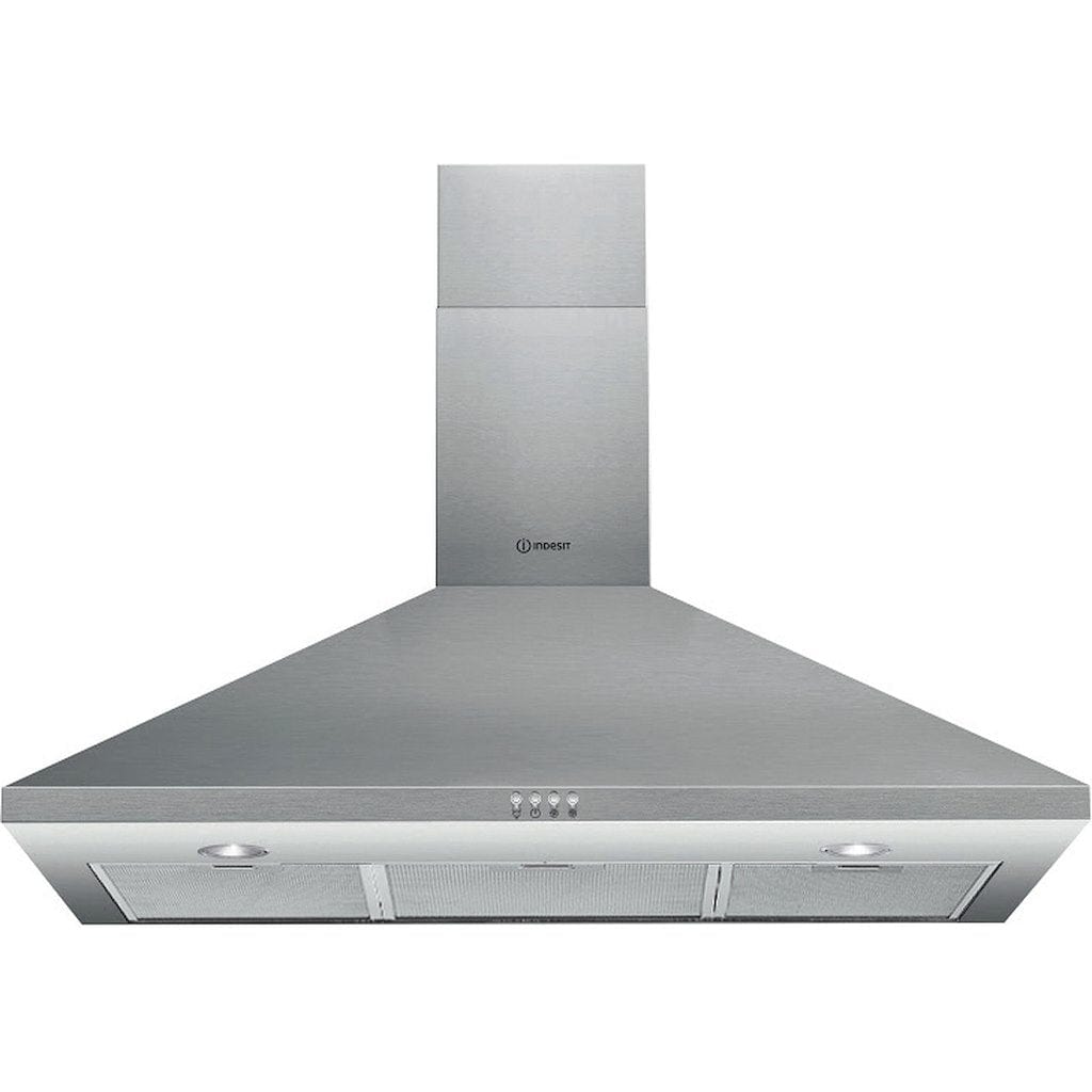 Indesit IHPC95LMX 90cm Pyramid Chimney Hood,3 Speed in Stainless Steel | Atlantic Electrics