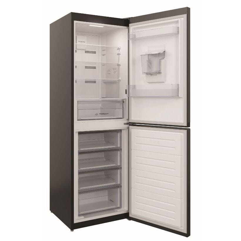 Indesit INFC850TI1KAQUA1 50-50 Frost Free Fridge Freezer - Black | Atlantic Electrics