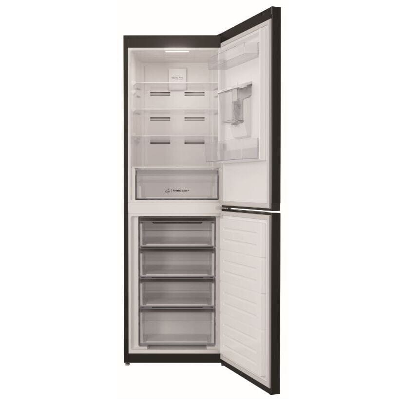 Indesit INFC850TI1KAQUA1 50-50 Frost Free Fridge Freezer - Black | Atlantic Electrics