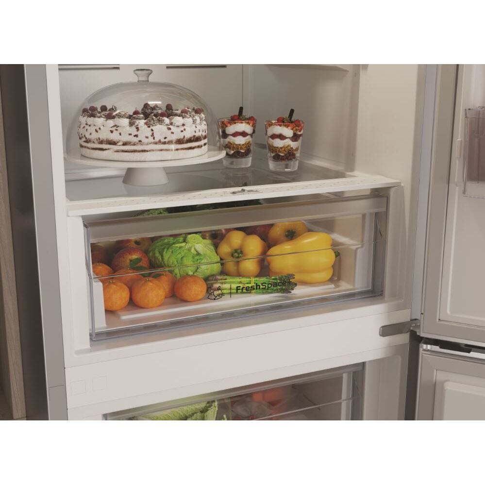 Indesit INFC850TI1SAQUA1 50-50 Frost Free Fridge Freezer - Silver | Atlantic Electrics