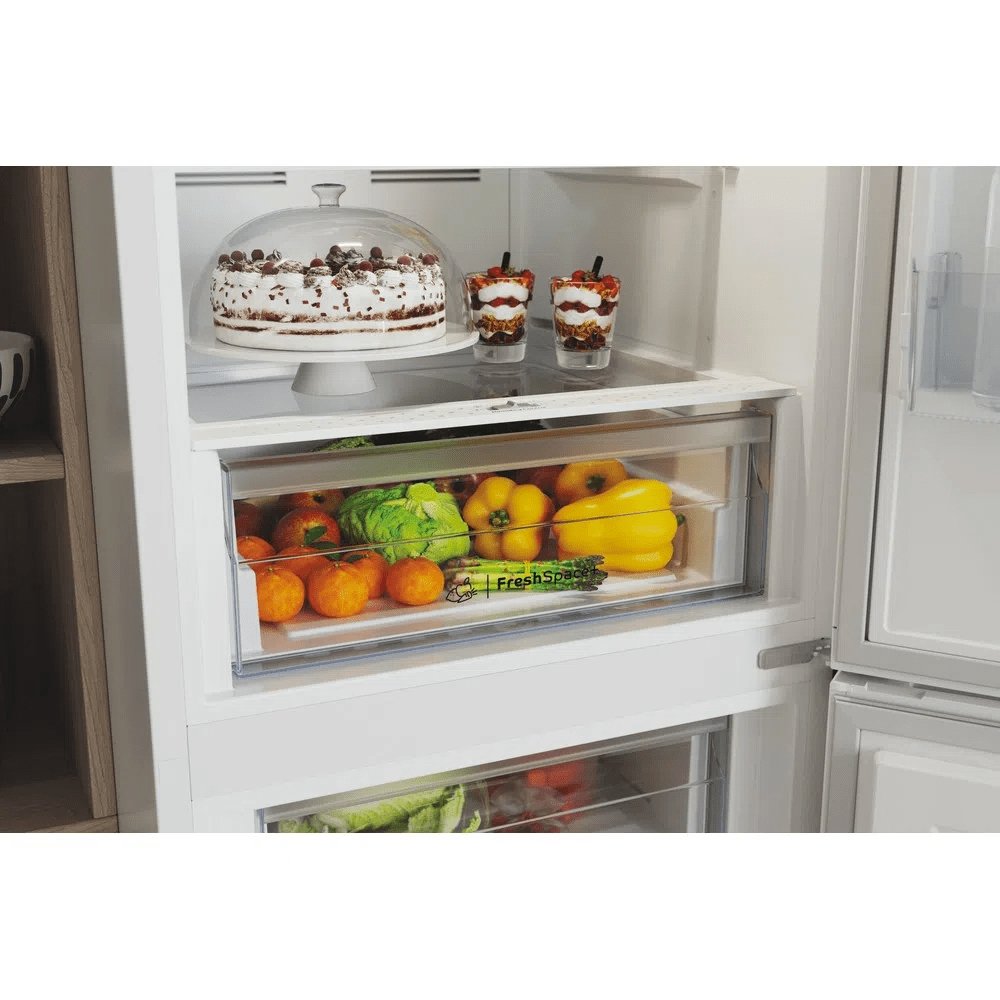 Indesit INFC850TI1W1 322 Litre 50/50 Split Freestanding Frost Free Fridge Freezer, 59.5cm Wide - White | Atlantic Electrics