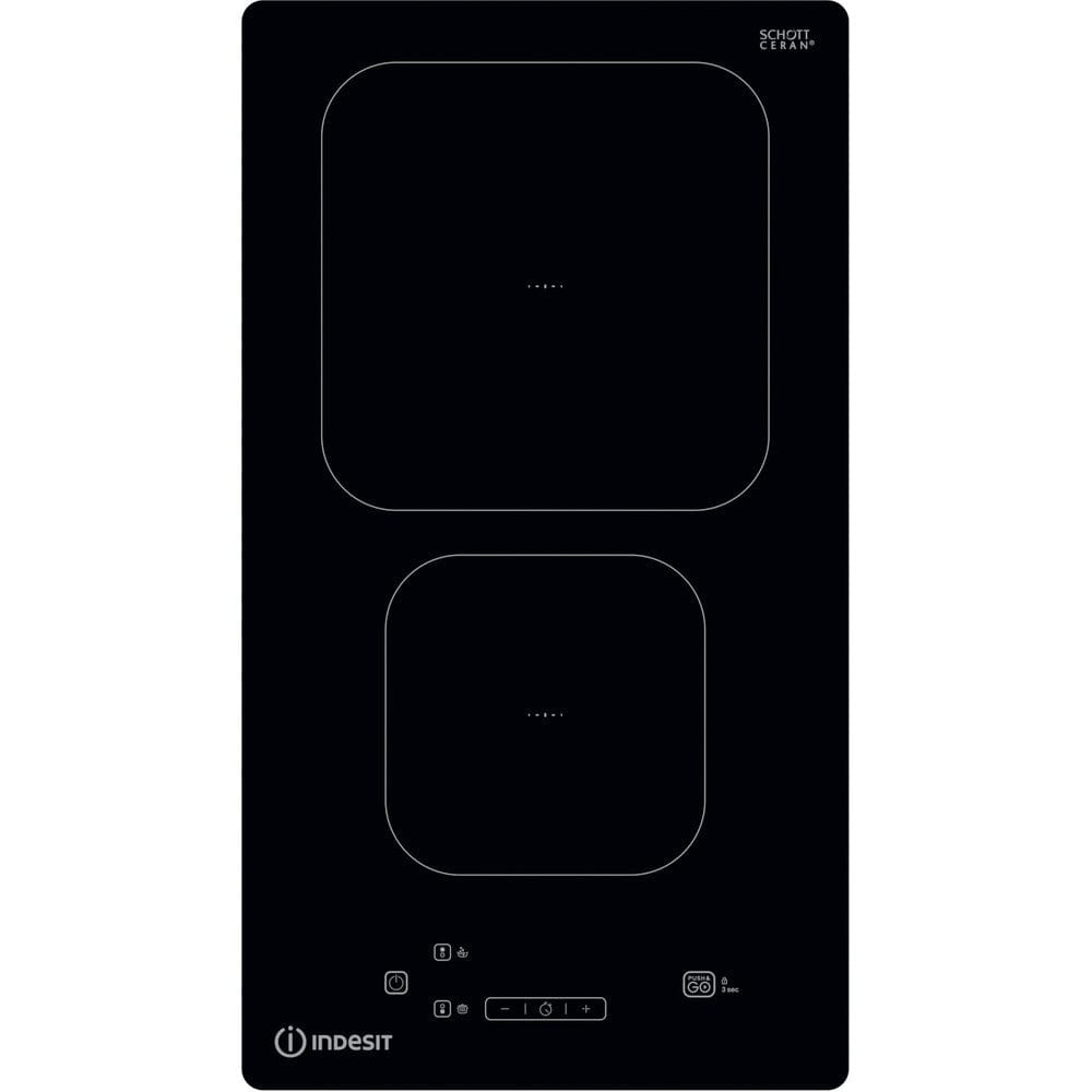 Indesit IS19Q30NE 30Cm Glass Induction With Dual Zone And Auto Functions - Black | Atlantic Electrics