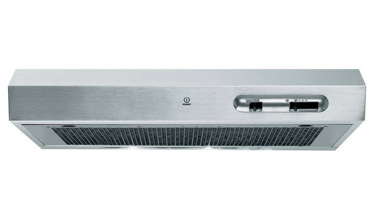 Indesit ISLK66LSX 60cm Conventional Cooker Hood - Stainless Steel | Atlantic Electrics