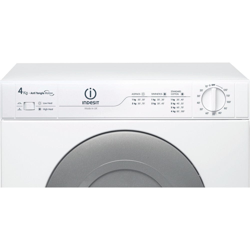 Indesit NIS41V 4kg Freestanding Front Vented Tumble Dryer - White | Atlantic Electrics