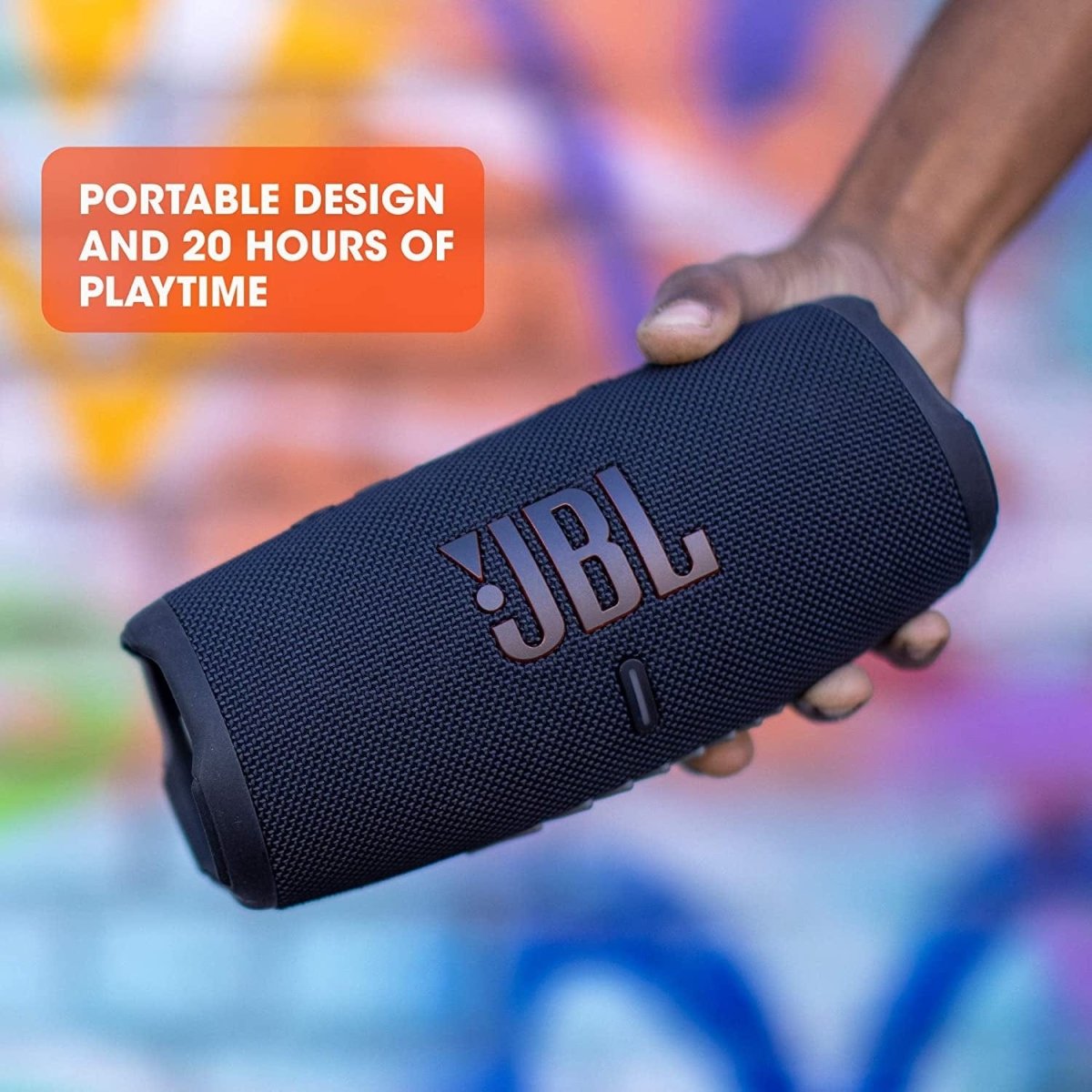 JBL Charge 5 Waterproof Portable Bluetooth Speaker With Powerbank - Black | Atlantic Electrics