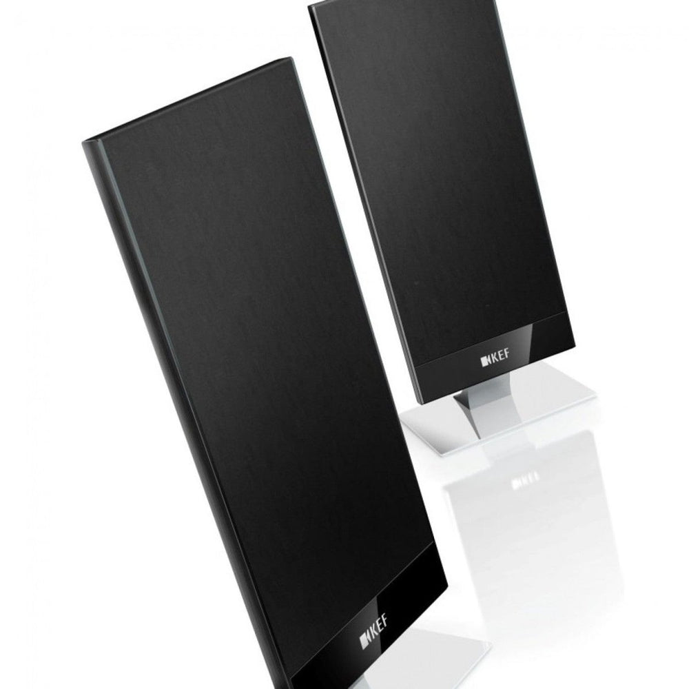 KEF T101 Black 2-Way Satellite Speaker System (Pair) including Wall Brackets - Atlantic Electrics - 39478112714975