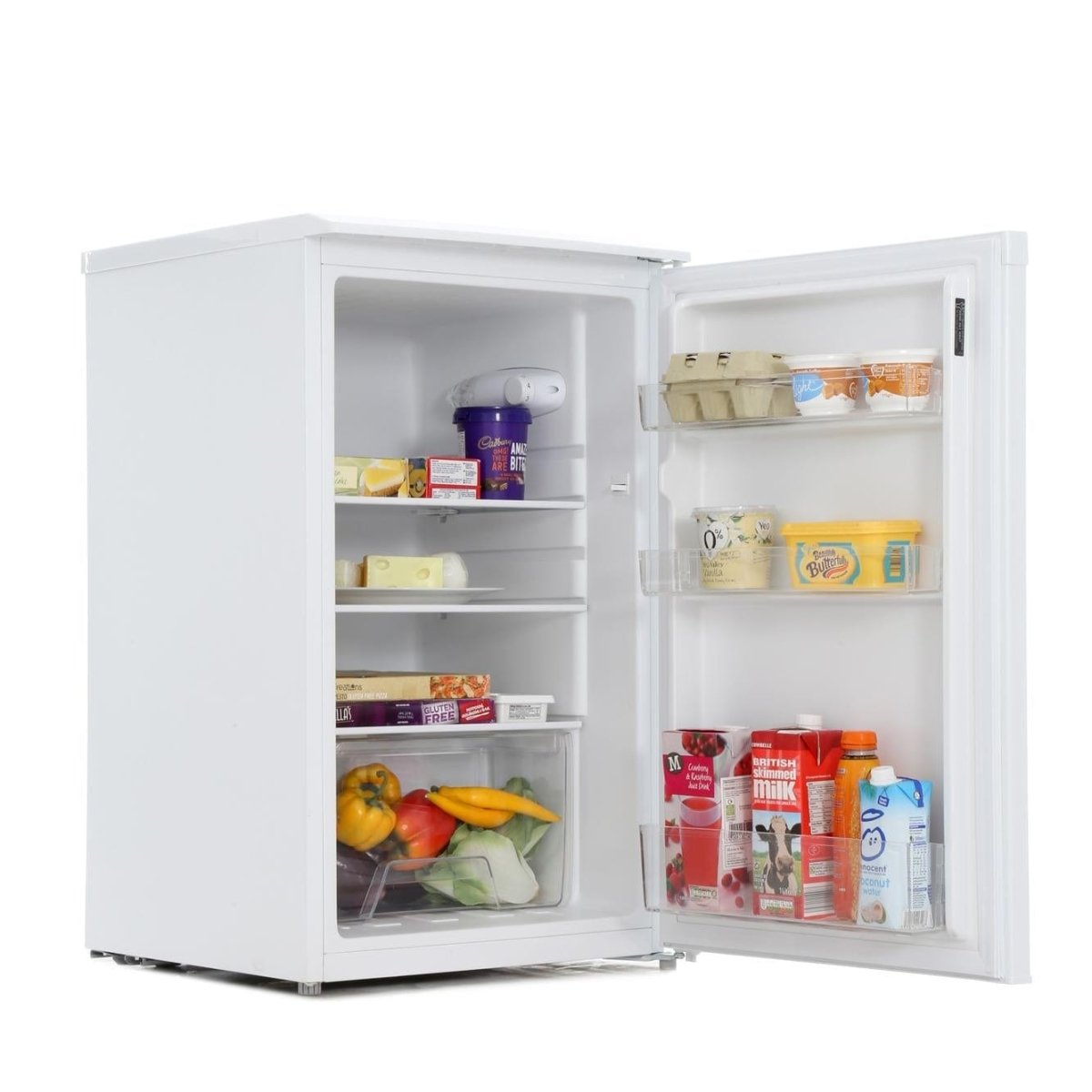 Lec L5017W 50cm Undercounter Larder Fridge - White | Atlantic Electrics