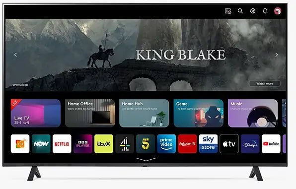 LG 50UR78006LK (2023) LED HDR 4K Ultra HD Smart TV, 50 inch with Freeview Play/Freesat HD, Dark Gray | Atlantic Electrics