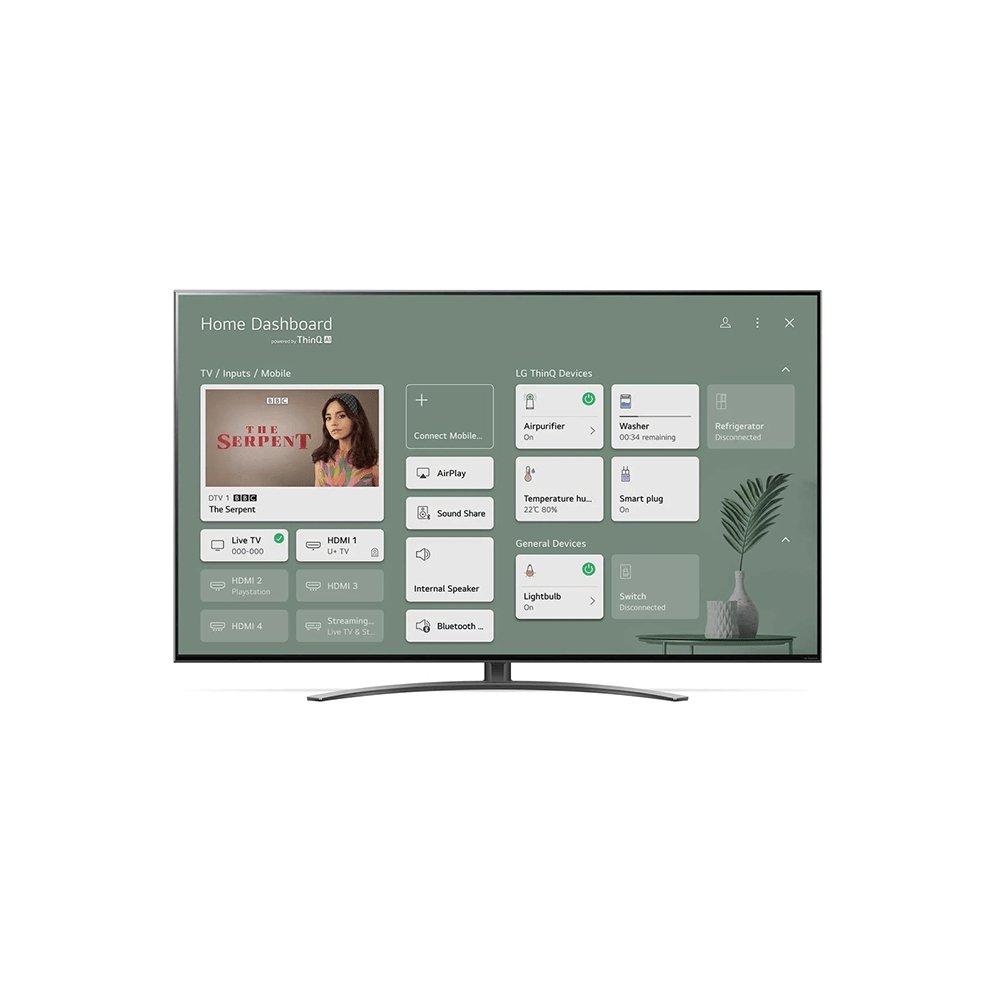 LG 55NANO886PB (2021) LED HDR NanoCell 4K Ultra HD Smart TV, 55 inch with Freeview Play-Freesat HD & Dolby Atmos, Dark Steel Silver | Atlantic Electrics